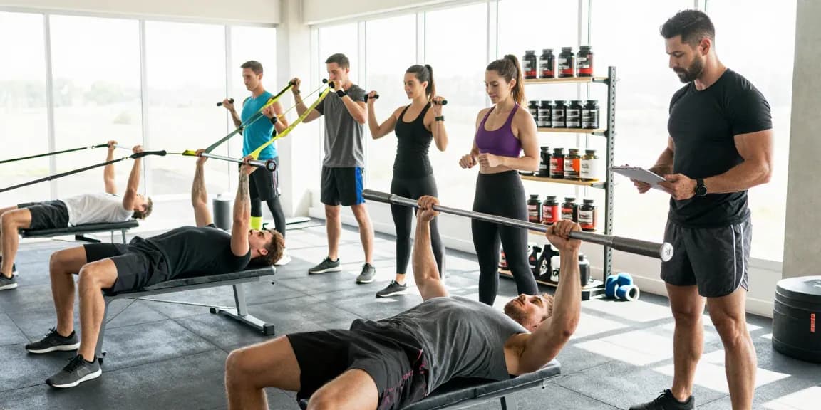 Akra Labs Steroid Shop - Aktive Athleten im Fitnessstudio mit hochwertigen Supplements.
