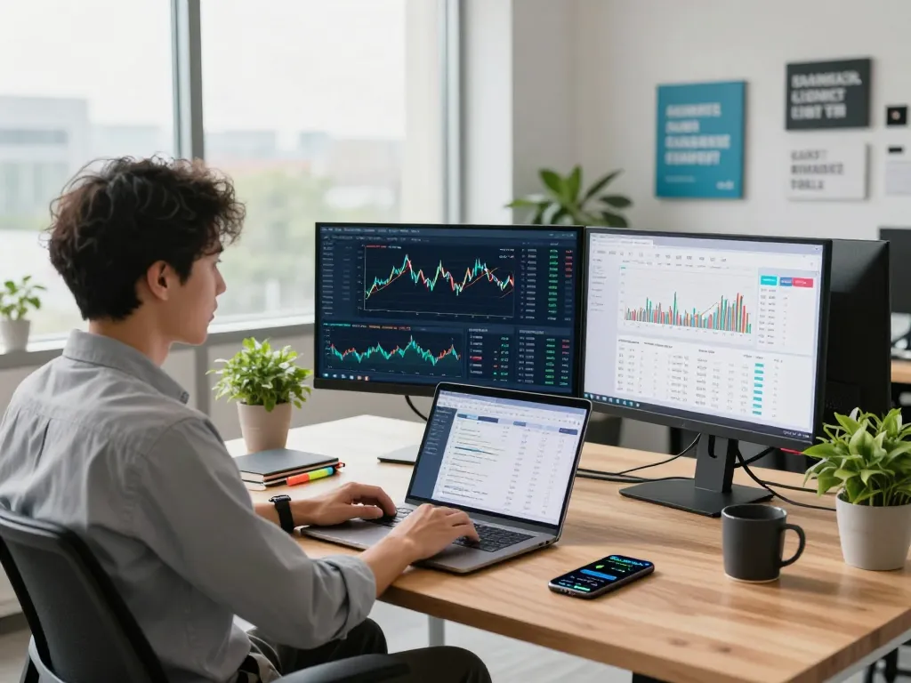 Explore https://thscrore.app/ in a modern finance workspace with data dashboards and market reports.