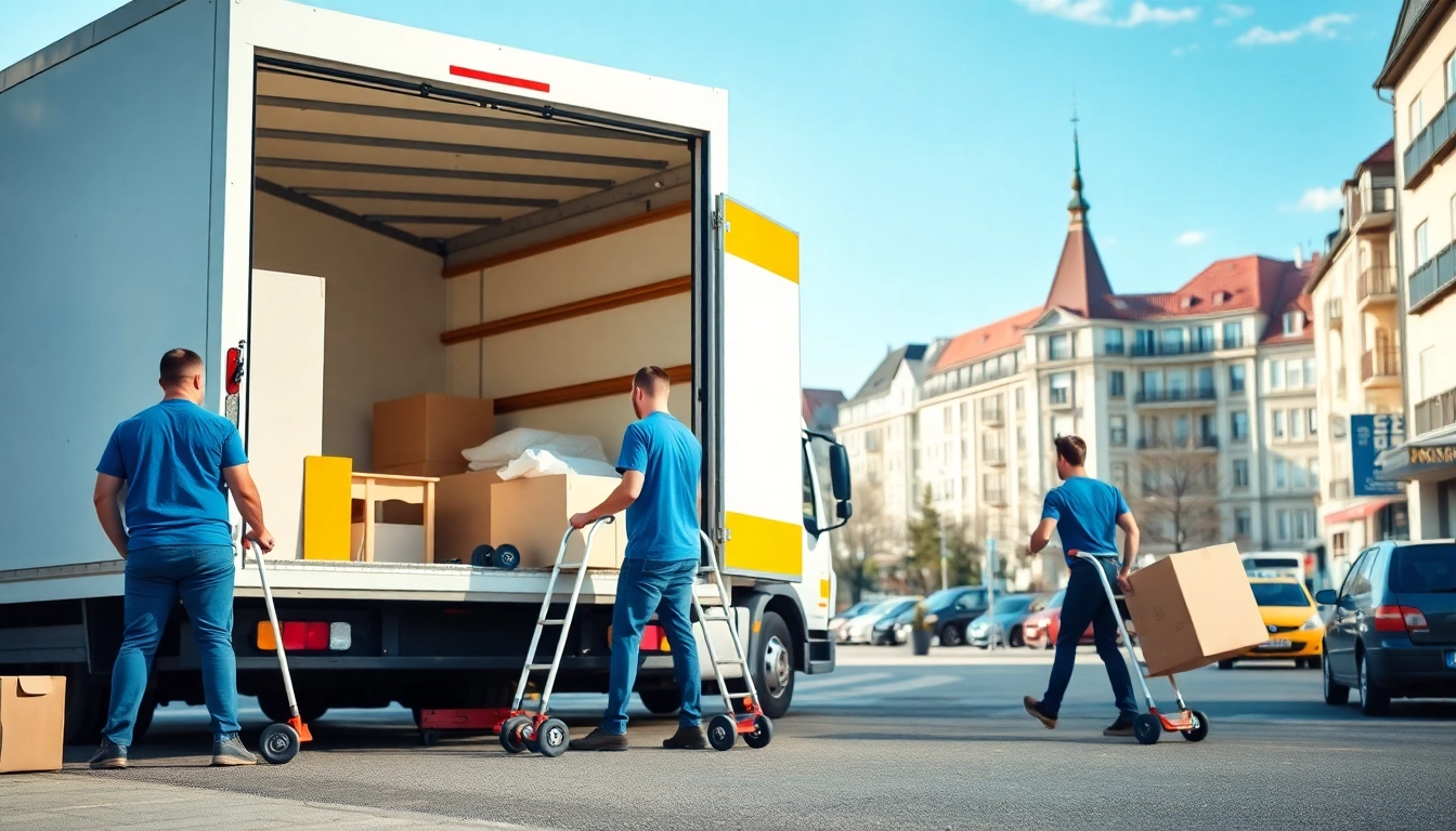 Umzugsunternehmen Speyer team efficiently loading furniture into a truck.