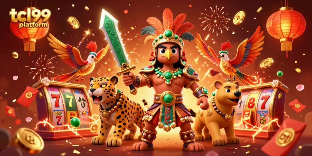 Experience the exciting tcl99 platform with 3D characters and dynamic casino elements.