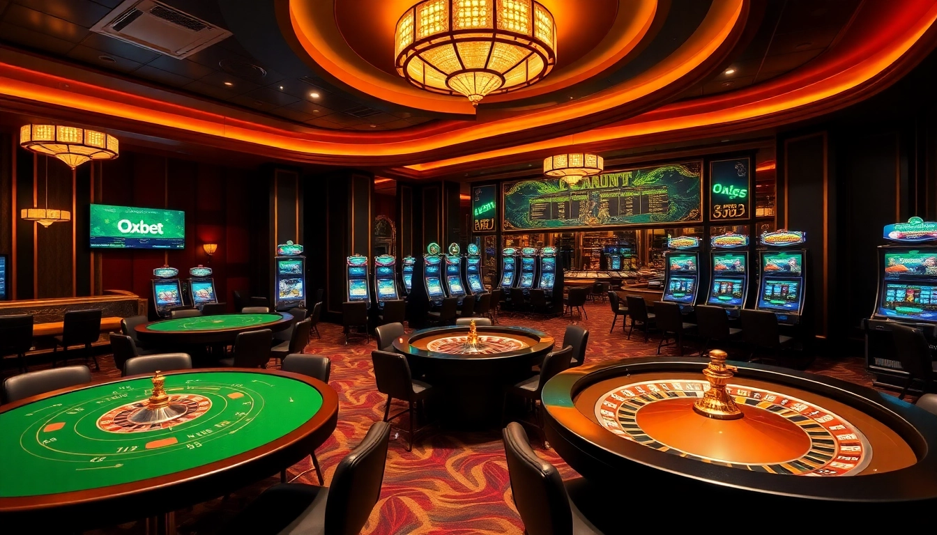 Oxbet players enjoying a thrilling online gambling experience at a casino table.